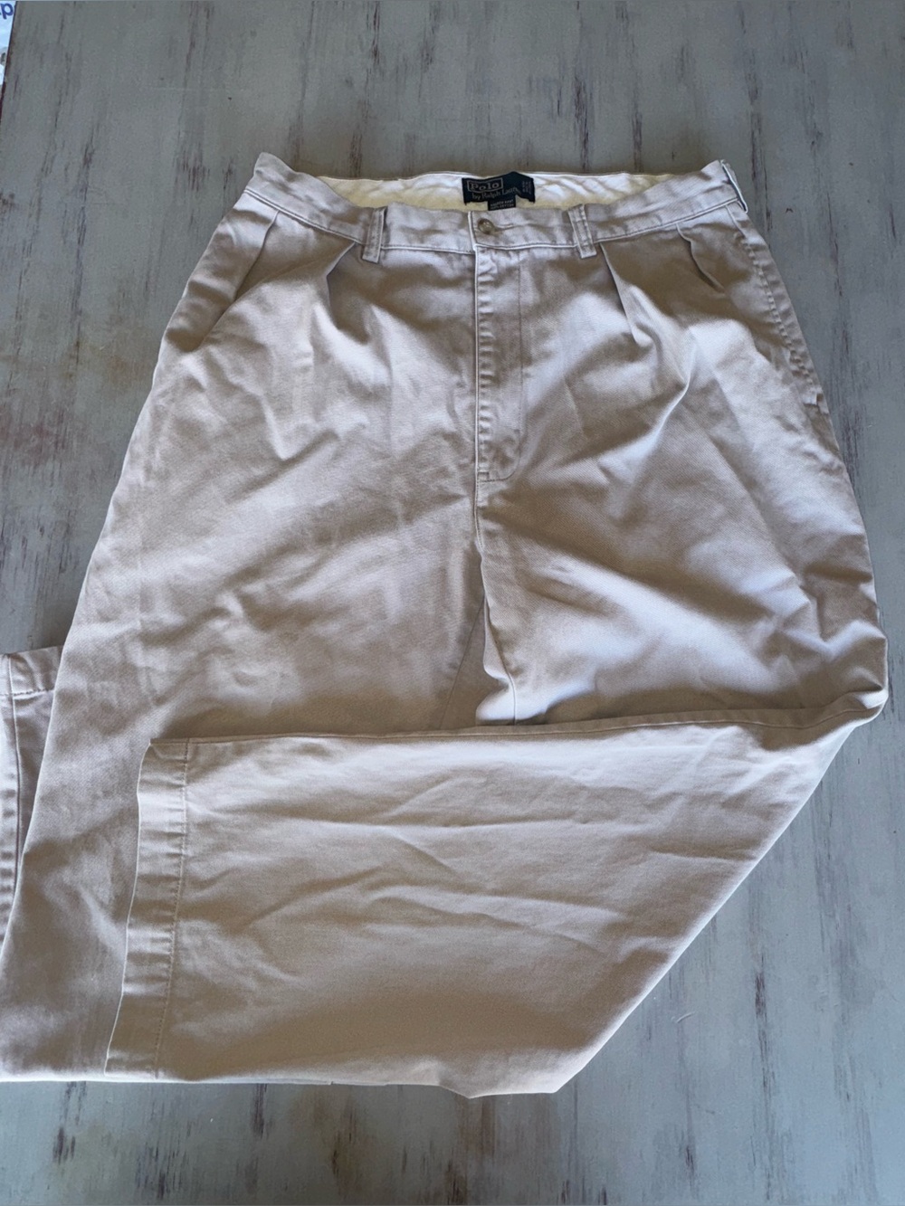 Vintage Polo Ralph Lauren Andrew Pant Pleated Chinos 36x29 (34x29)